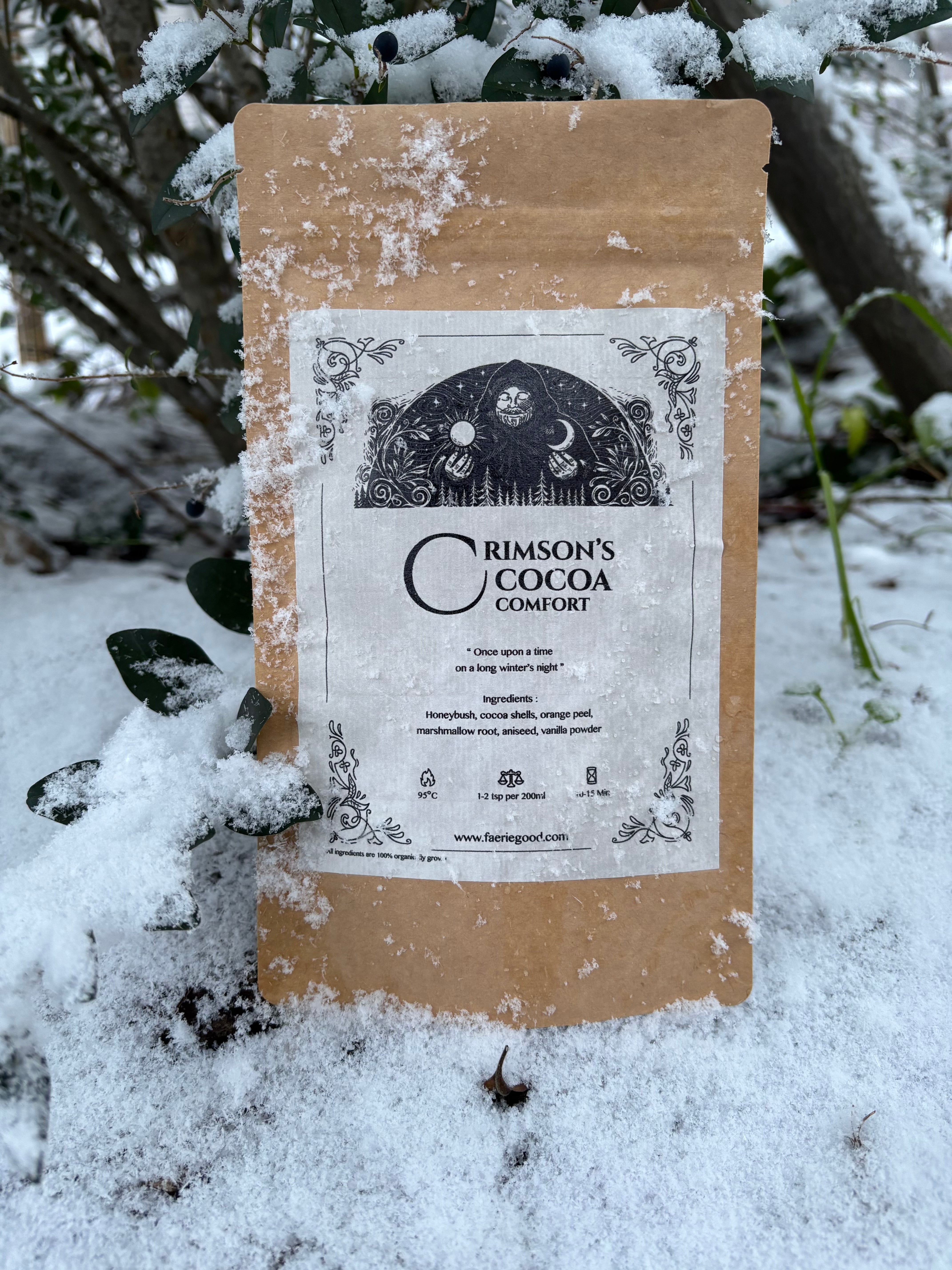 Crimson's Cocoa Comfort - Cocoa & Orange Herbal Infusion – Faerie Good