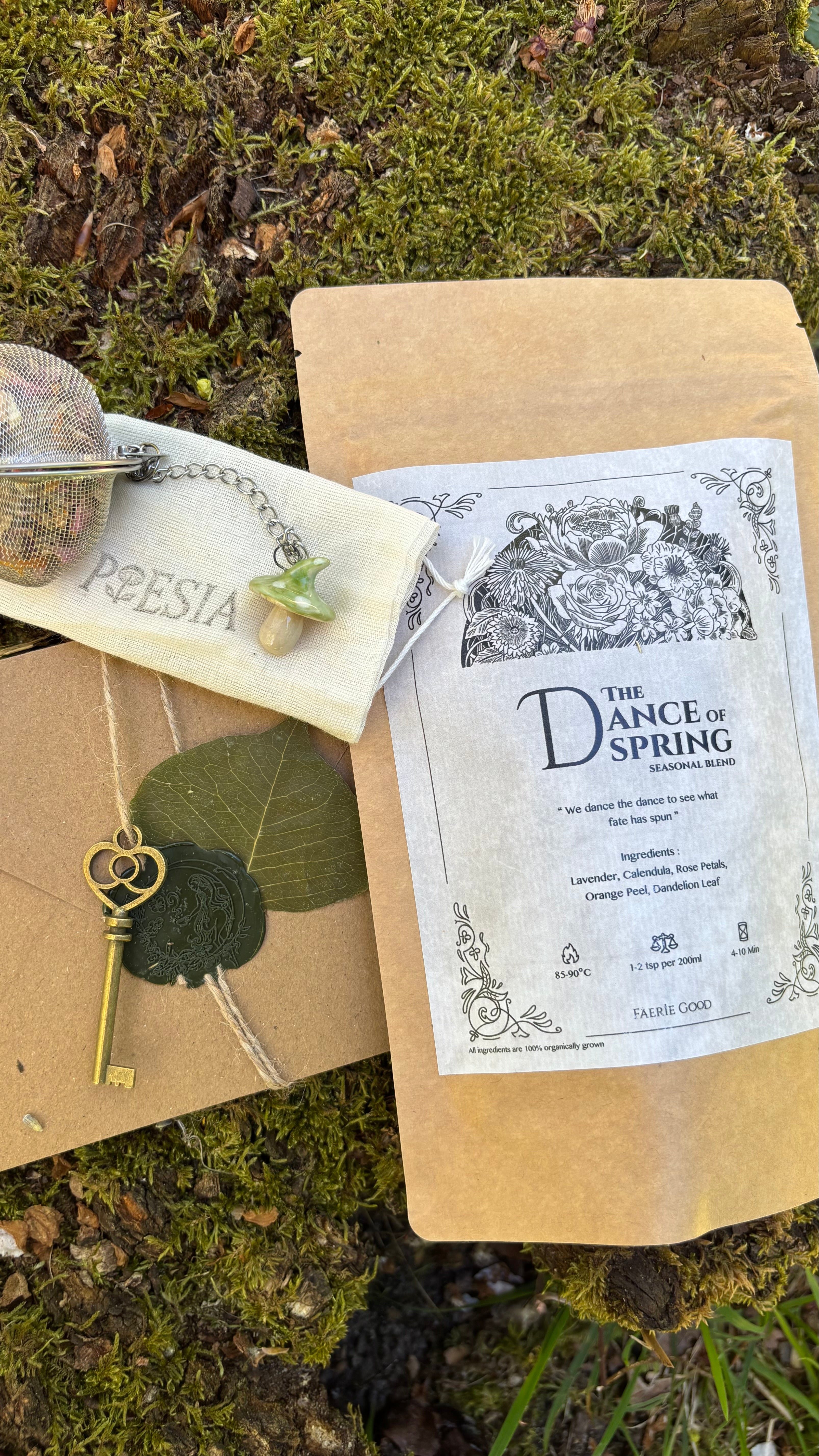 Le Coffret de Dance of Spring et Champignons – Tisane & Céramique